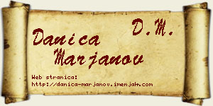 Danica Marjanov vizit kartica